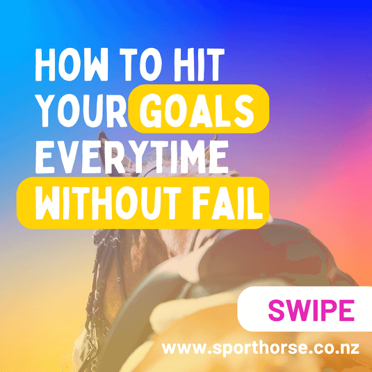 How to hit your Equestrian Goals every time without fail in 5 steps (plus the secret sauce)